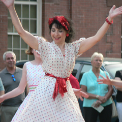 Josephine Sarnelli in her 'Salute to the Big Bands' costume